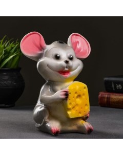 Копилка Мышь с сыром средняя 11x15x19см Хорошие сувениры