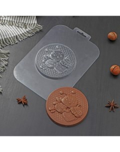 Форма для шоколада и конфет Медаль Пчелка 100x12 мм цвет прозрачный Nobrand