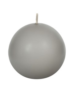 Свеча декоративная Deco matt sphere серая 8 см Mercury