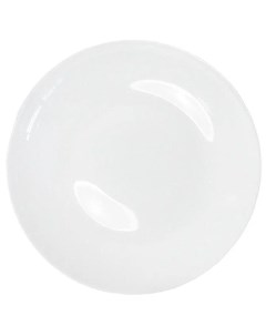 Тарелка десертная d 19 5см форма Купол стеклокерамика белая MFG195 2 Dinova saina