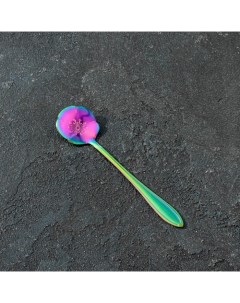 Ложка десертная Цветок 12 5 см цвет хамелеон Magistro