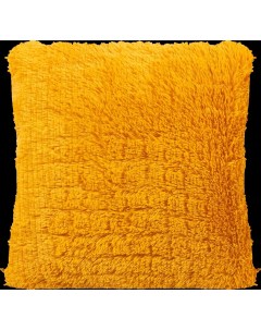 Подушка Искусственный мех 40x40 см цвет желтый Eclair