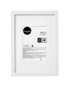Рамка Milo 21x29 7 см цвет белый Inspire