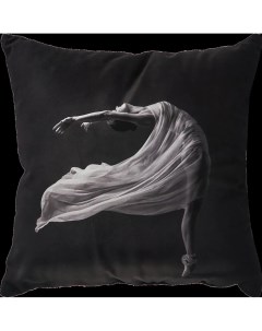 Подушка Танец 40x40 см цвет черно белый Seasons