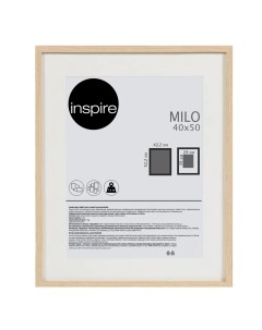 Рамка Milo 40x50 см цвет дуб Inspire