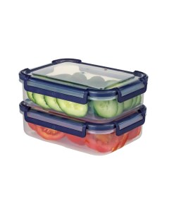 Набор контейнеров для пищевых продуктов 0 75 0 75 л пластик цвет прозрачный Nobrand