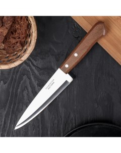 Нож поварской Tramontina Universal лезвие 17 5 см сталь AISI 420 деревянная рукоять Nobrand