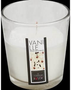 Свеча ароматизированная в стекле Ваниль белая 8 см Atmosphera
