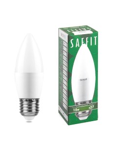 Лампа светодиодная SAFFIT SBC3715 Свеча E27 15W 4000K Комплект из 10 шт Feron saffit
