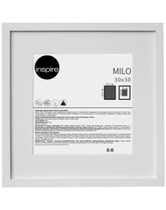 Рамка Milo 30x30 см цвет белый Inspire