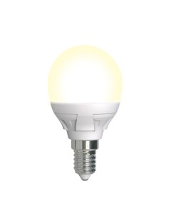 Светодиодная лампа диммируемая 7 Вт Е14 P теплый свет Uniel
