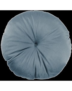 Подушка Бархат 37 см цвет серо голубой Linen way