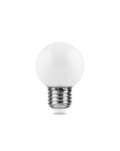 Светодиодная лампа 1 Вт E27 матовая теплый свет Feron