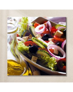 Картина на стекле Греческий салат AG 30 12 30х30 см Postermarket