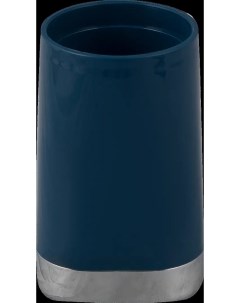 Стакан для зубных щёток Gloss пластик цвет тёмно синий Nobrand