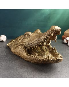 Фигура Пасть крокодила 23х45см бронза Хорошие сувениры