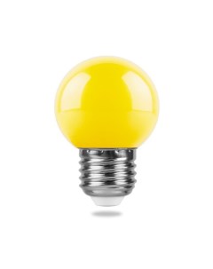 Светодиодная лампа 1 Вт E27 желтая матовая Feron