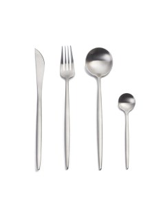 Набор столовых приборов Spoon серебро 4 шт Homium