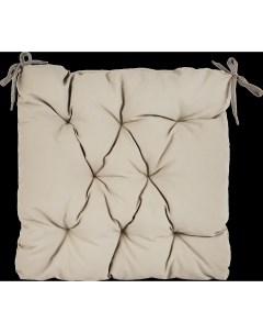Подушка для садовой мебели 44x44 см цвет серый Linen way