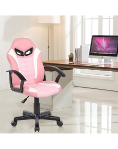 Игровое компьютерное кресло для детей и подростков 9593S розовое Cybertracer