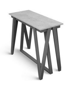 Раздвижной стол консоль Vector W2 4 бетон чикаго светло серый серый Stulstol