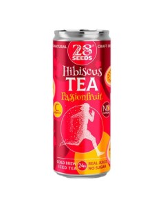 Холодный чай Cold Brew травяной гибискус маракуйя 330 мл 28 seeds