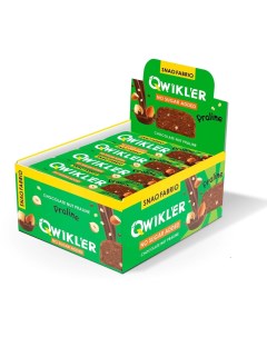 Протеиновые батончики Qwikler Chocolate Nut Praline 40 шт х 40 г Snaq fabriq