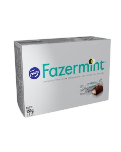 Шоколадные конфеты с начинкой со вкусом мяты 150г Fazermint