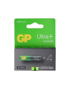 Батарейка алкалиновая Ultra Plus Alkaline AAA LR03 4BL 10353591 4шт упак Gp