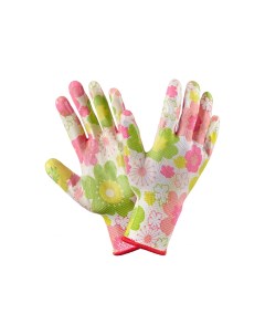 Перчатки нейлоновые с нитрилом Цветок КИТАЙ 12 960 ПЕР ПУ ЦВ 960 Фабрика перчаток