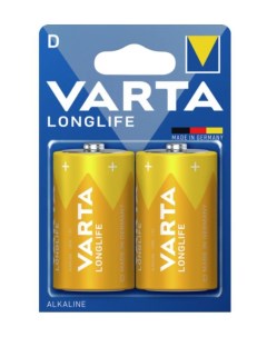 Батарейка LONGLIFE LR20 D BL2 Alkaline 1 5V 4120 04120 2 Varta