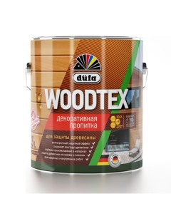 Пропитка для дерева Wood Tex серая 3 л Dufa