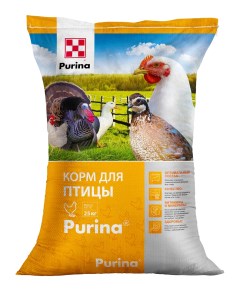 Корм для птицы 25 универсальный 25 кг Purina