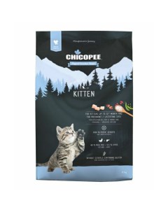 Сухой корм для котят и кормящих кошек HNL Cat Kitten с мясом птицы 8 кг Chicopee