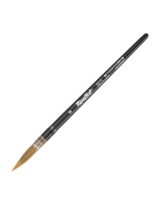 Кисть Колонок микс серия QD15 8 ручка короткая черная матовая пластиковая обой Roubloff