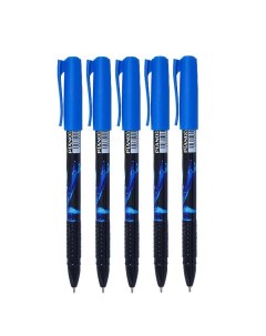 Ручка Всплеск РТ 1153 А шариковая синяя масляная основа 0 5 мм 5 штук Piano