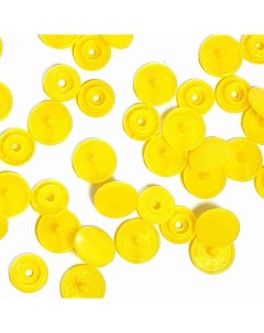 Пластиковые кнопки Т5 12 мм 30 шт цвет светло желтый Nobrand