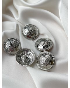 Пуговицы серебряные с гербом 23 мм 5 штук Bouton