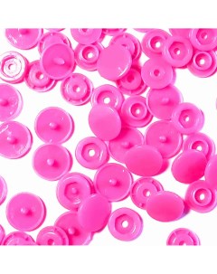 Пластиковые кнопки Т5 12 мм 30 шт цвет светло розовый Nobrand