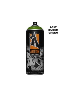 Аэрозольная краска A617 Duger Green 520 мл зеленая Arton