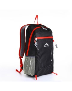 Рюкзак туристический 25л складной водонепроницаемый на молнии 4 кармана цвет черный Nobrand