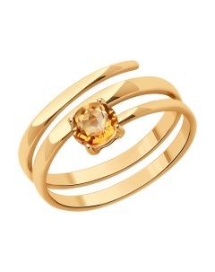 Кольцо из золота с топазом Sokolov