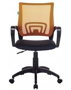 Кресло офисное CH 695NLT цвет оранжевый TW 38 3 сиденье черное TW 11 сетка ткань крестовина пластик Бюрократ