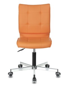 Кресло офисное CH 330M цвет оранжевый Orion 20 искусственная кожа крестовина металл хром Бюрократ