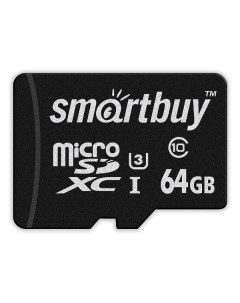 Карта памяти SDXC Micro Smartbuy SB64GBSDCL10U3 01 SB64GBSDCL10U3 01
