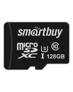 Карта памяти SDXC Micro Smartbuy SB128GBSDCL10U3 01 SB128GBSDCL10U3 01