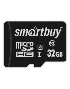 Карта памяти SDXC Micro Smartbuy SB32GBSDCL10U3 01 SB32GBSDCL10U3 01