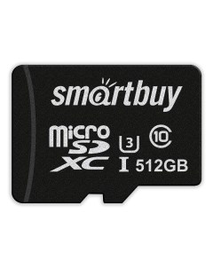 Карта памяти SDXC Micro Smartbuy SB512GBSDCL10U3 01 SB512GBSDCL10U3 01