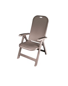 Кресло складное Discover 61x68x109 см полипропилен цвет бежевый Adriano