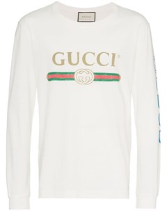 Gucci футболка с логотипом и драконом xxxl нейтральные цвета Gucci
